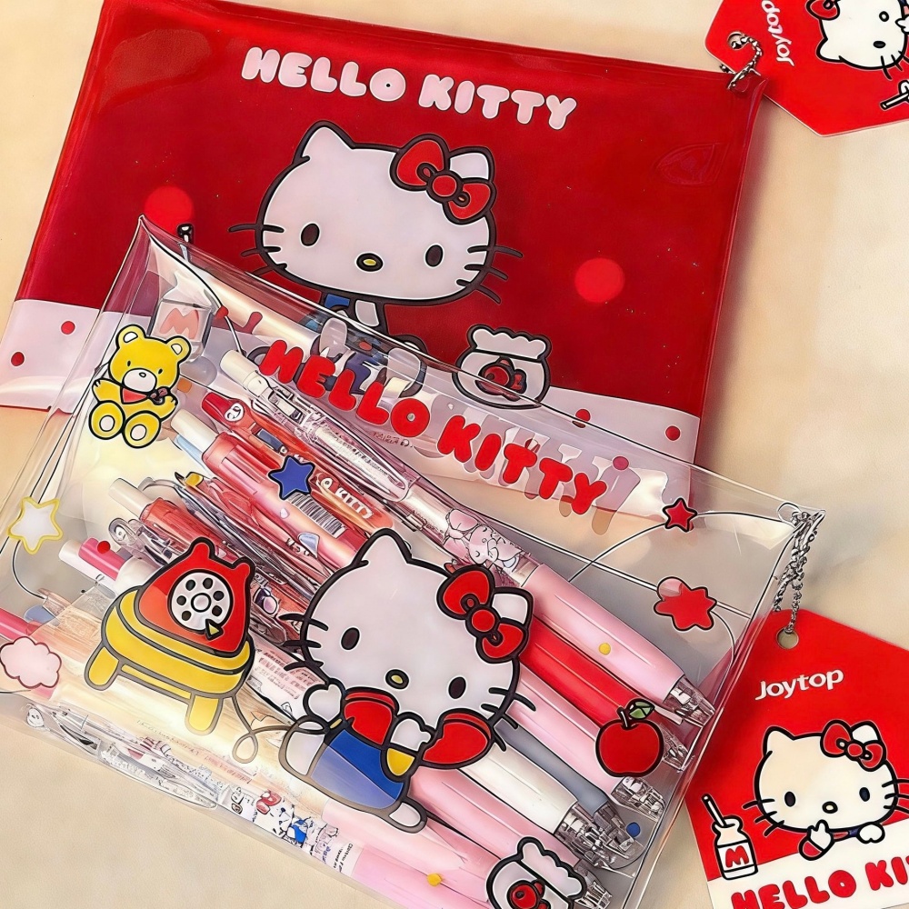 Women'S Vanity Accessories - Genuine Hello Kitty PVC Snap Pouch