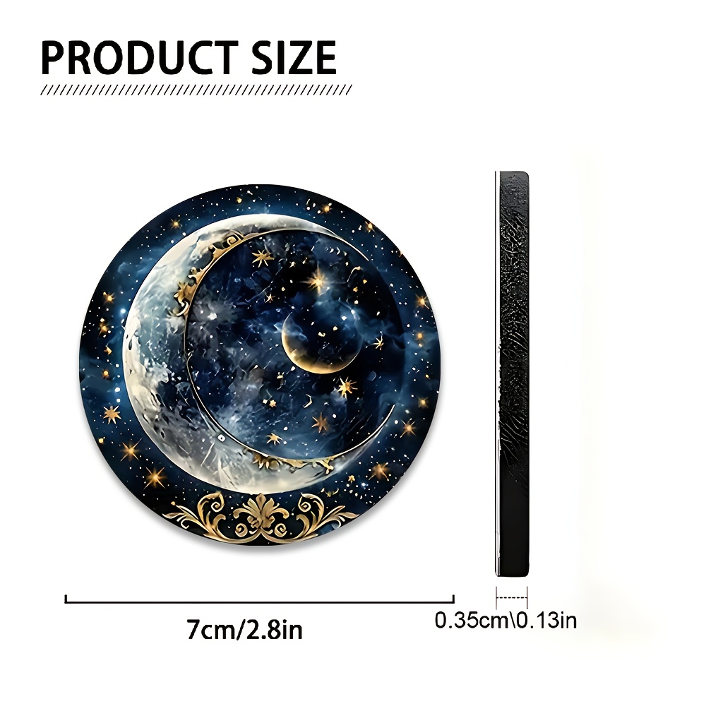 2pcs Starry Night Moon Car Cup - đánh giá và giá Women Accessories Holder