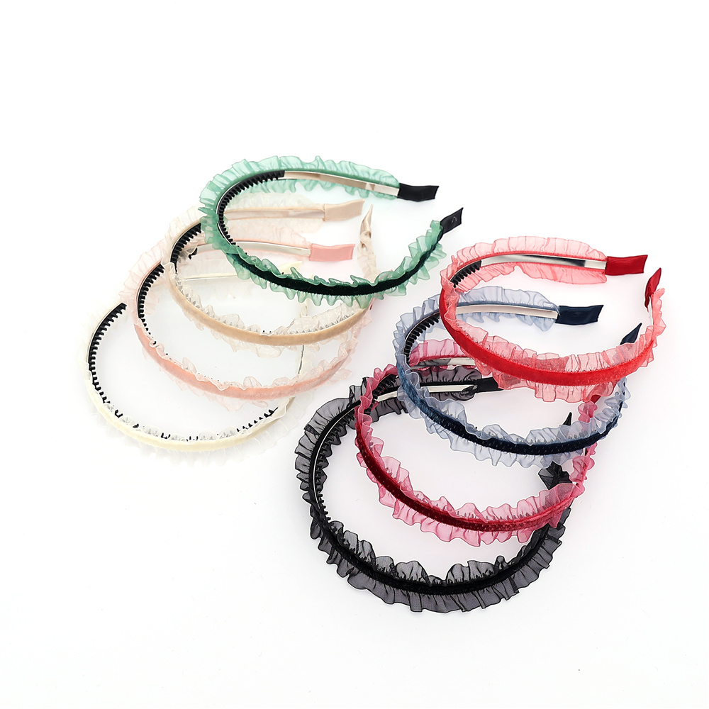 A17 Fashion New ruffle velvet  - đánh giá và giá Hair Tie Velvet