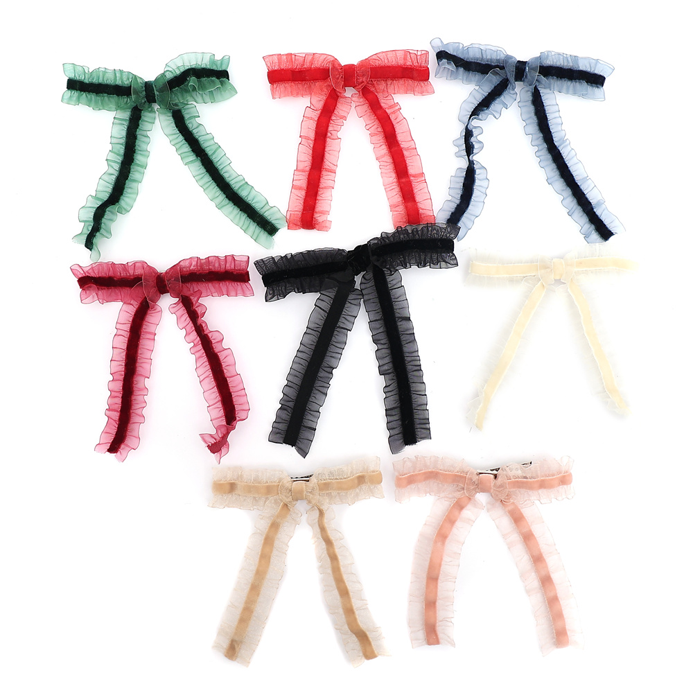 A17 Fashion New ruffle velvet  - đánh giá và giá Hair Tie Velvet