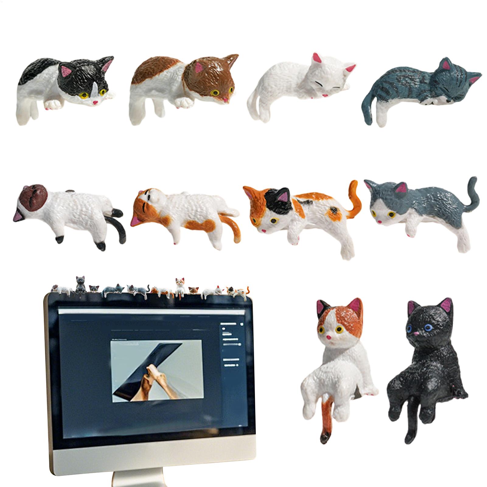 10pcs Cute Mini Cat Ornament C - đánh giá và giá Women Accessories India