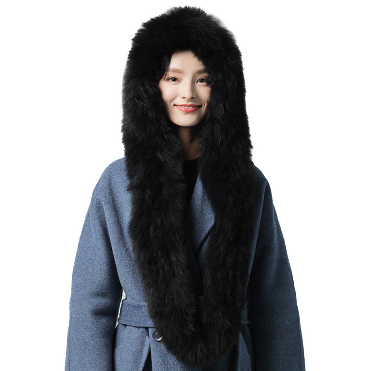 New Real Rabbit Fur Scarf Thic - đánh giá và giá Women Accessories Sale
