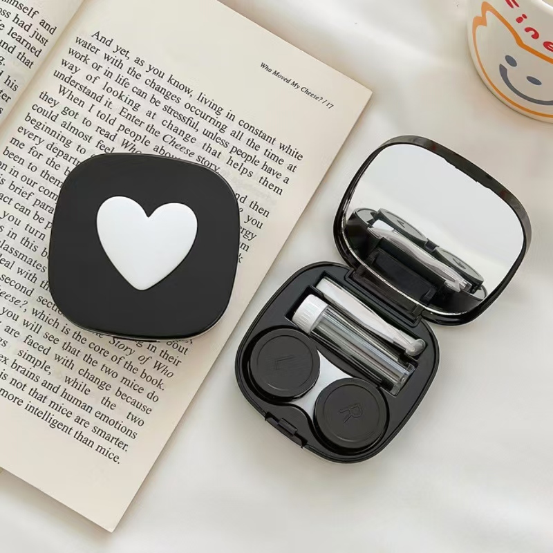 Heart Contact Lens Case with M - đánh giá và giá Women Accessories List