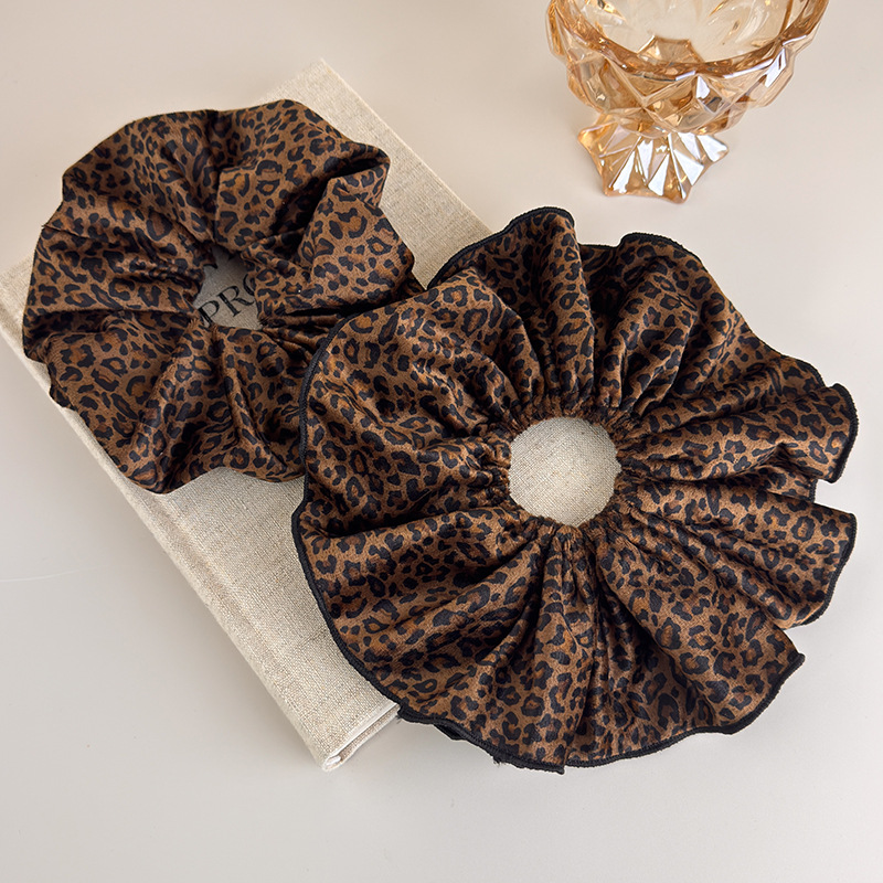 Velvet Leopard Print Double-La - đánh giá và giá Hair Tie Velvet