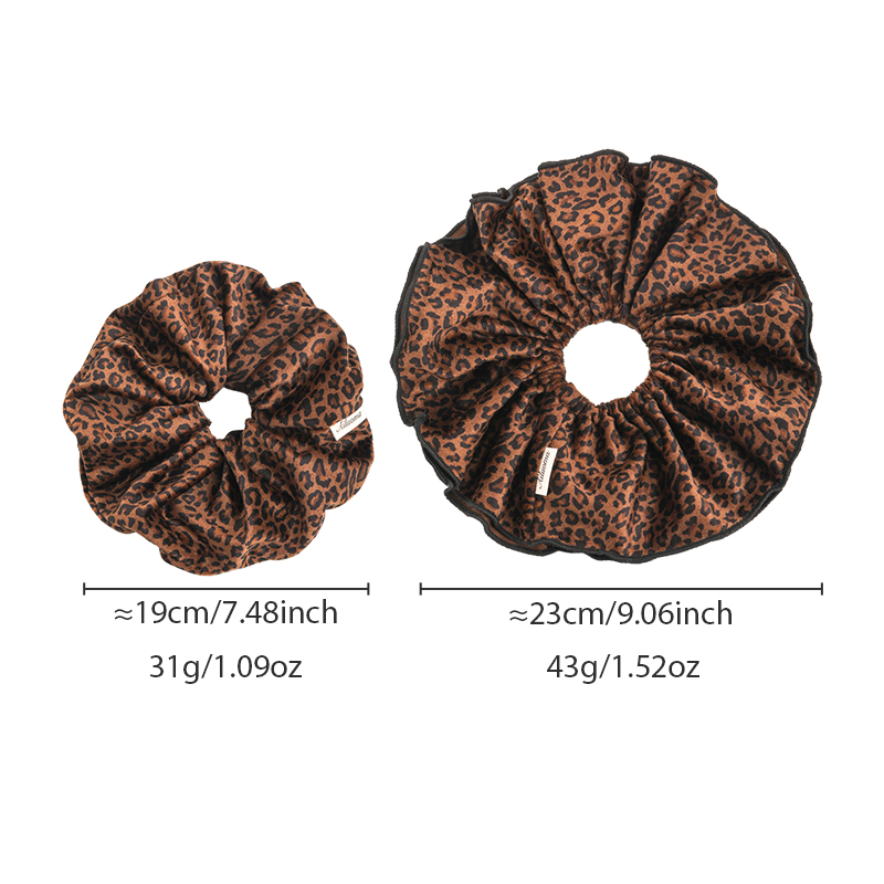 Velvet Leopard Print Double-La - đánh giá và giá Hair Tie Velvet