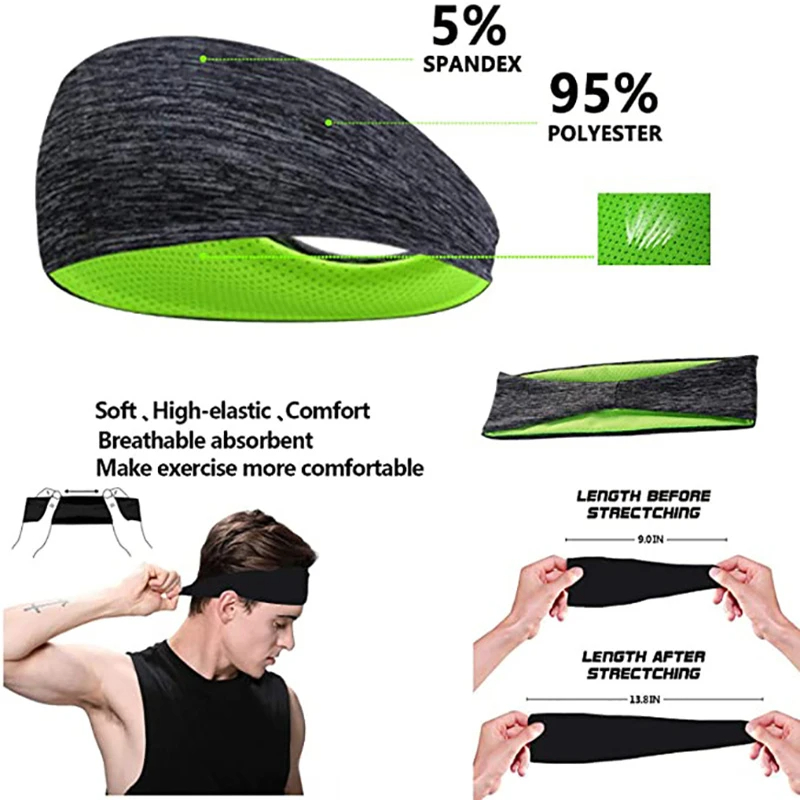 3PCS Sweatband for Men Women E - đánh giá và giá Women'S Yoga Accessories