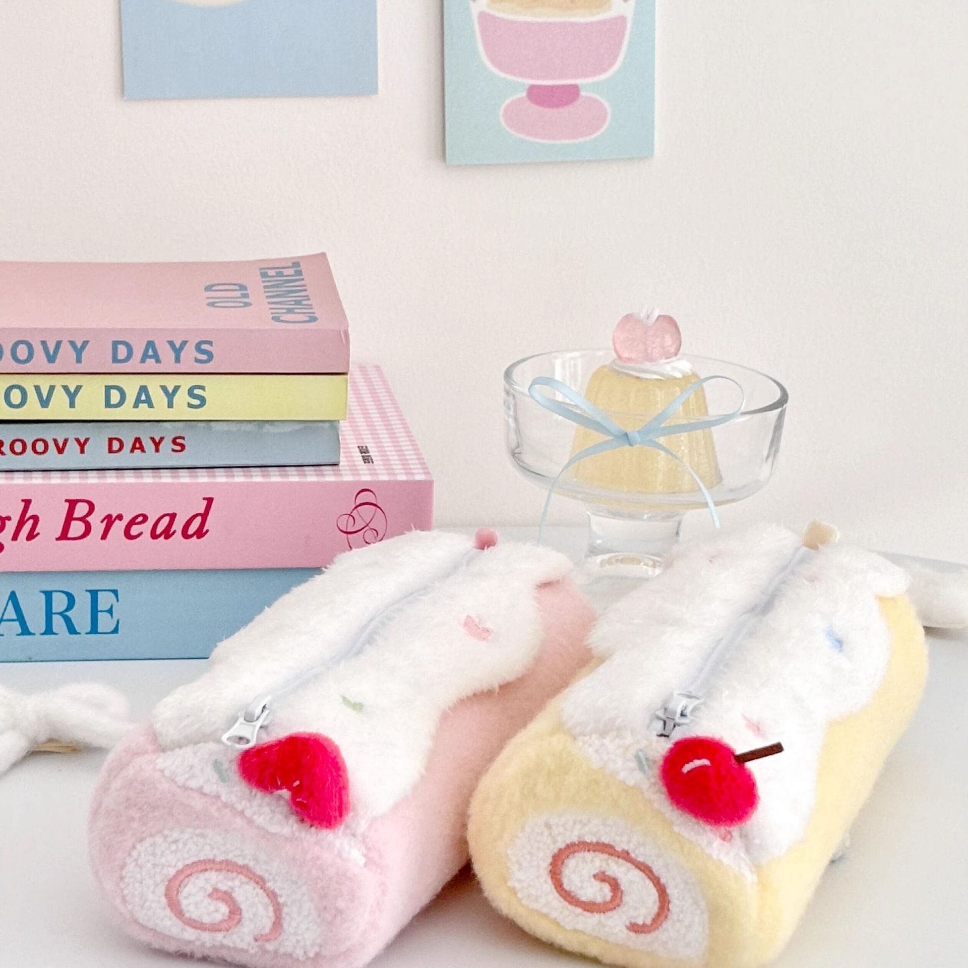 Cute Kawaii Swiss Roll Cake Pl - đánh giá và giá Women'S Vanity Accessories