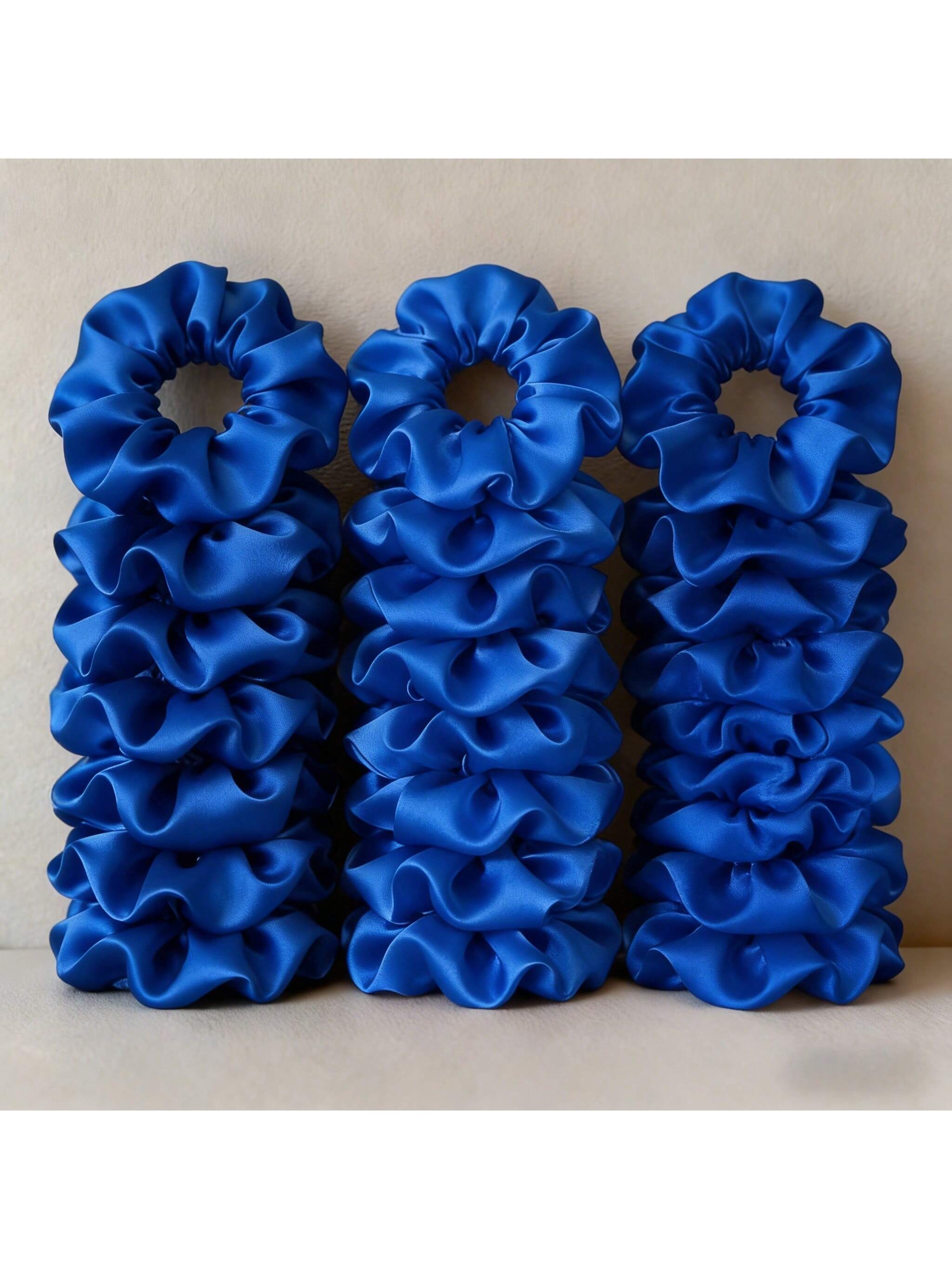 12/24pcs Solid Color Satin Hai - đánh giá và giá Hair Tie Velvet