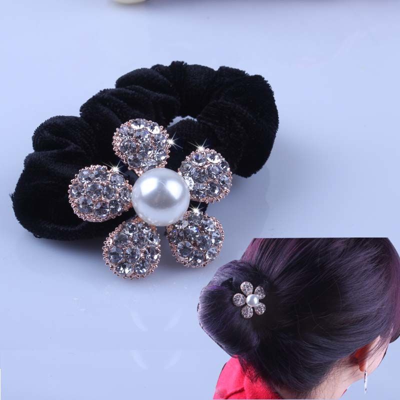 1 PC Black Velvet Scrunchies P - đánh giá và giá Hair Tie Velvet