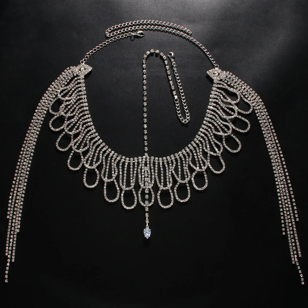 Multilayer Rhinestone Fringe H - đánh giá và giá Women Accessories India