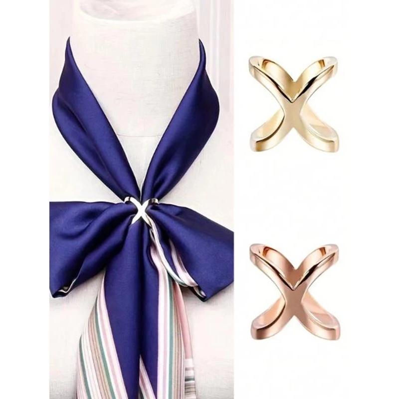 New Cross Scarf Clip X Shape M - đánh giá và giá Women Accessories Holder