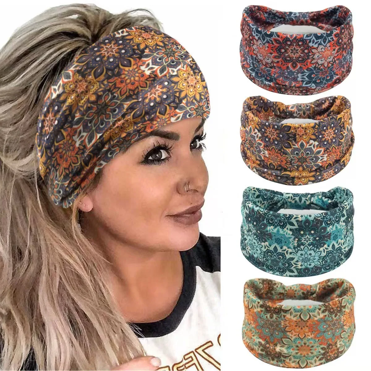 🌸Boho Mandala Flower Headband  - đánh giá và giá Women'S Yoga Accessories