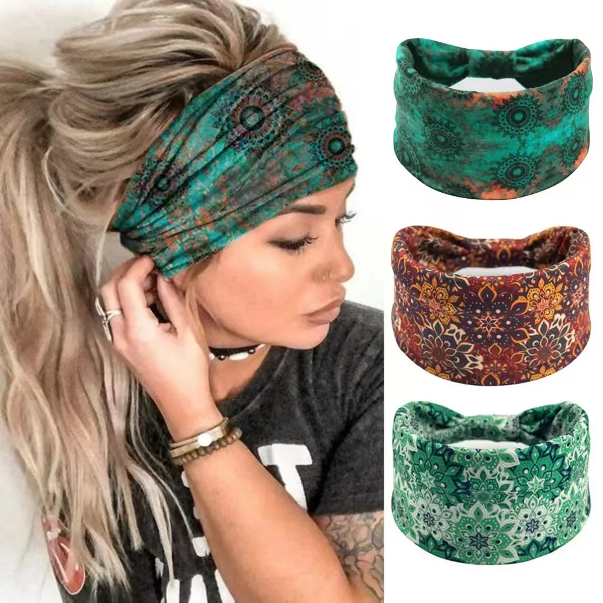 🌸Boho Mandala Flower Headband  - đánh giá và giá Women'S Yoga Accessories