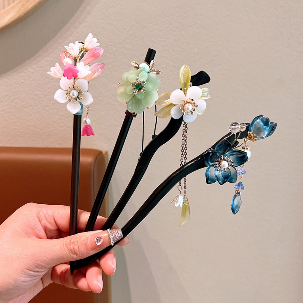Exquisite Flower Tassel Wooden - đánh giá và giá Women Accessories For Hand